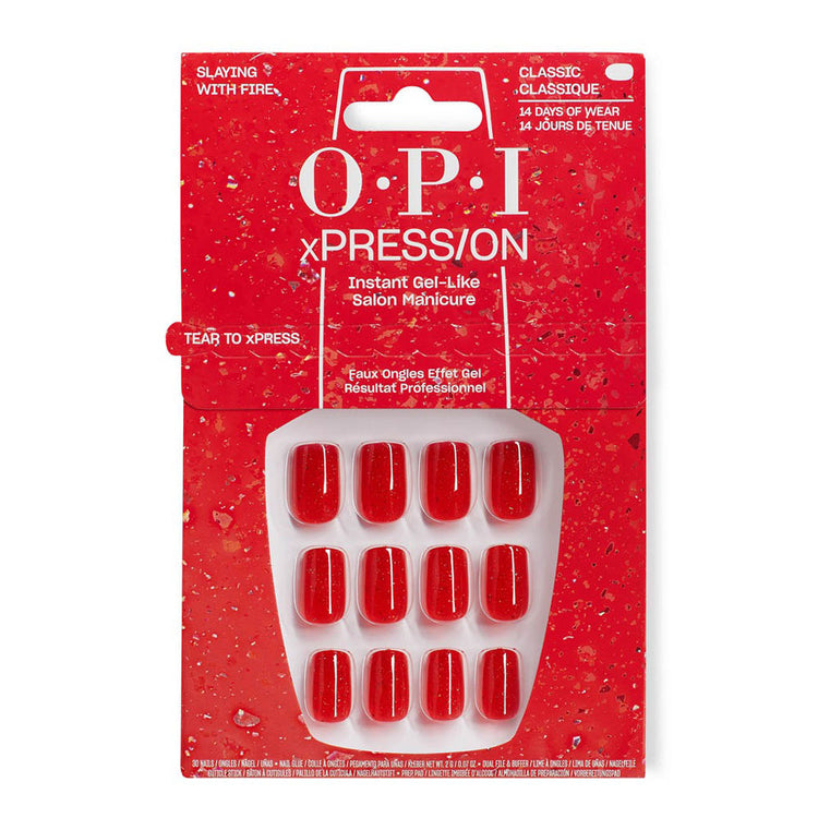 OPI xPRESS/ON Press On Nails Tips - Slaying with Fire AN059S