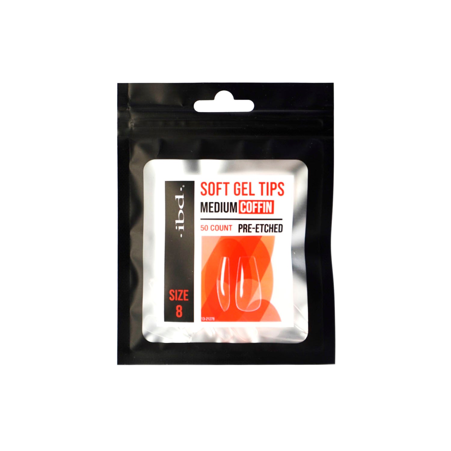 IBD Soft Gel Tips 50ct Medium Coffin Size 8 37472