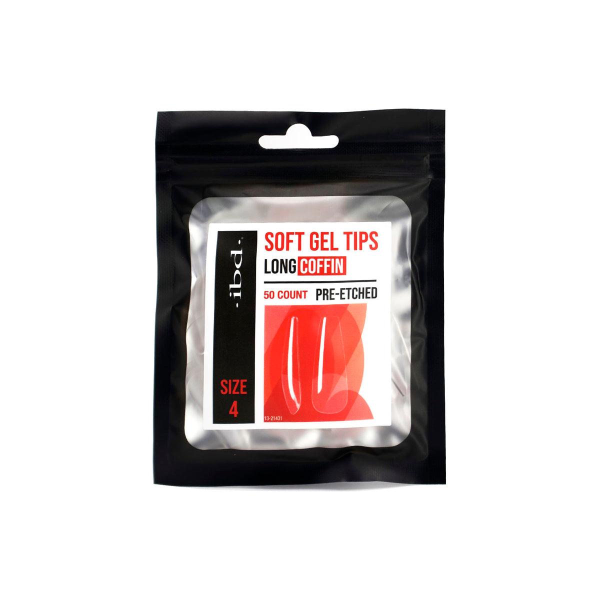 IBD Embouts en gel souple 50 unités Long Coffin Taille 4 37519