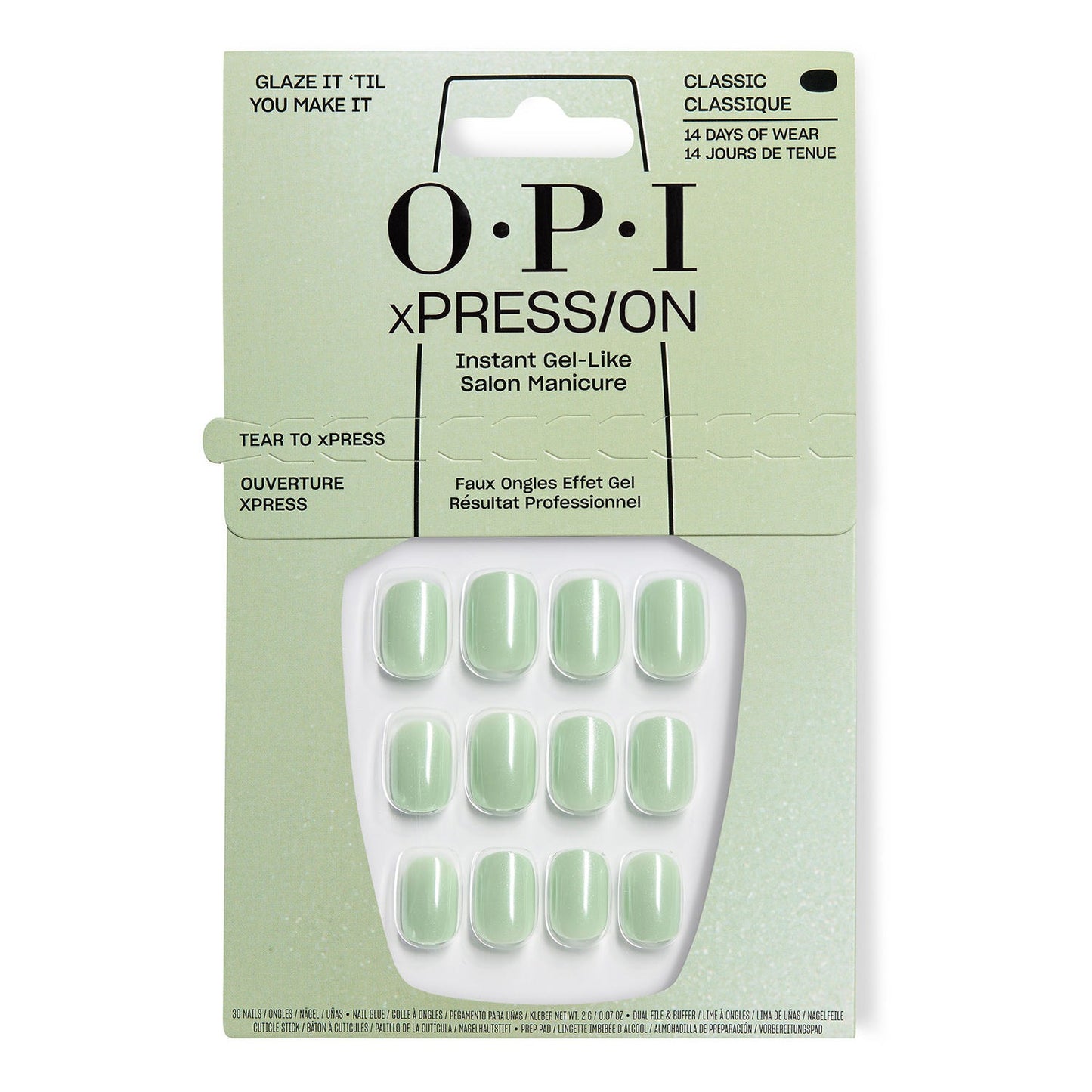 OPI xPRESS/ON Press on Glaze it ‘Til You Make It AN066S