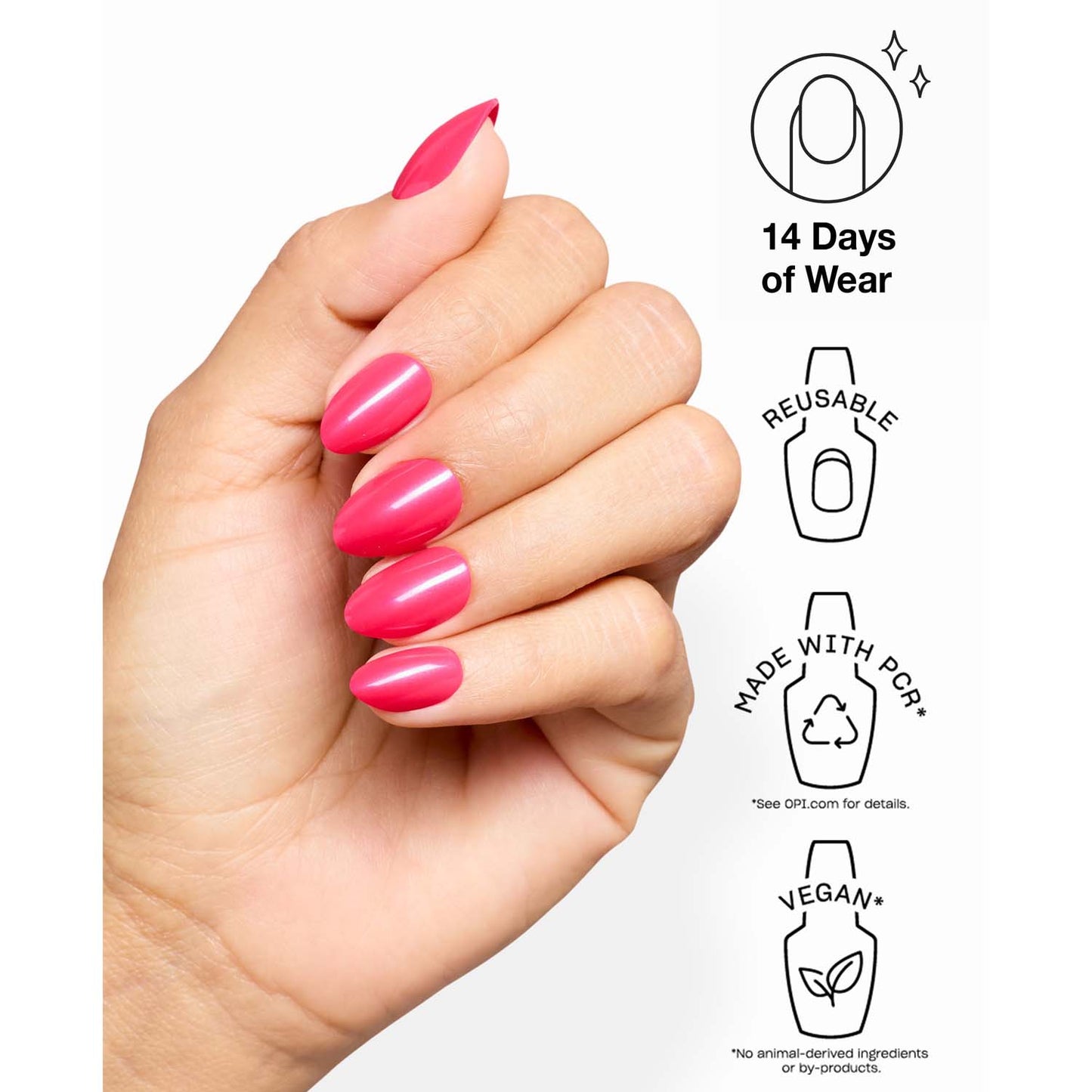 OPI xPRESS/ON Press on Nails Tips Pompeii Pink ANS067S