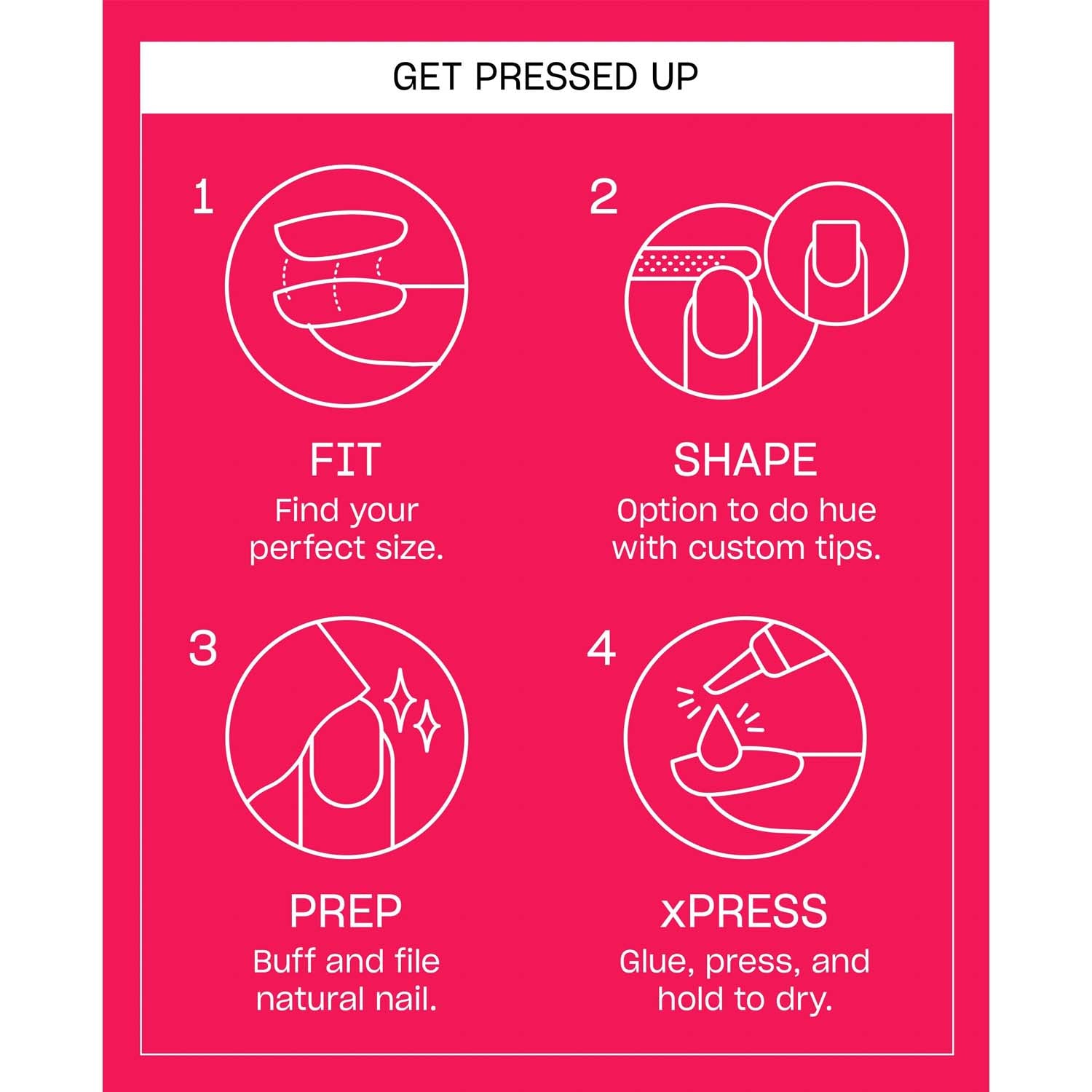 OPI xPRESS/ON Press on Nails Tips Pompeii Pink ANS067S