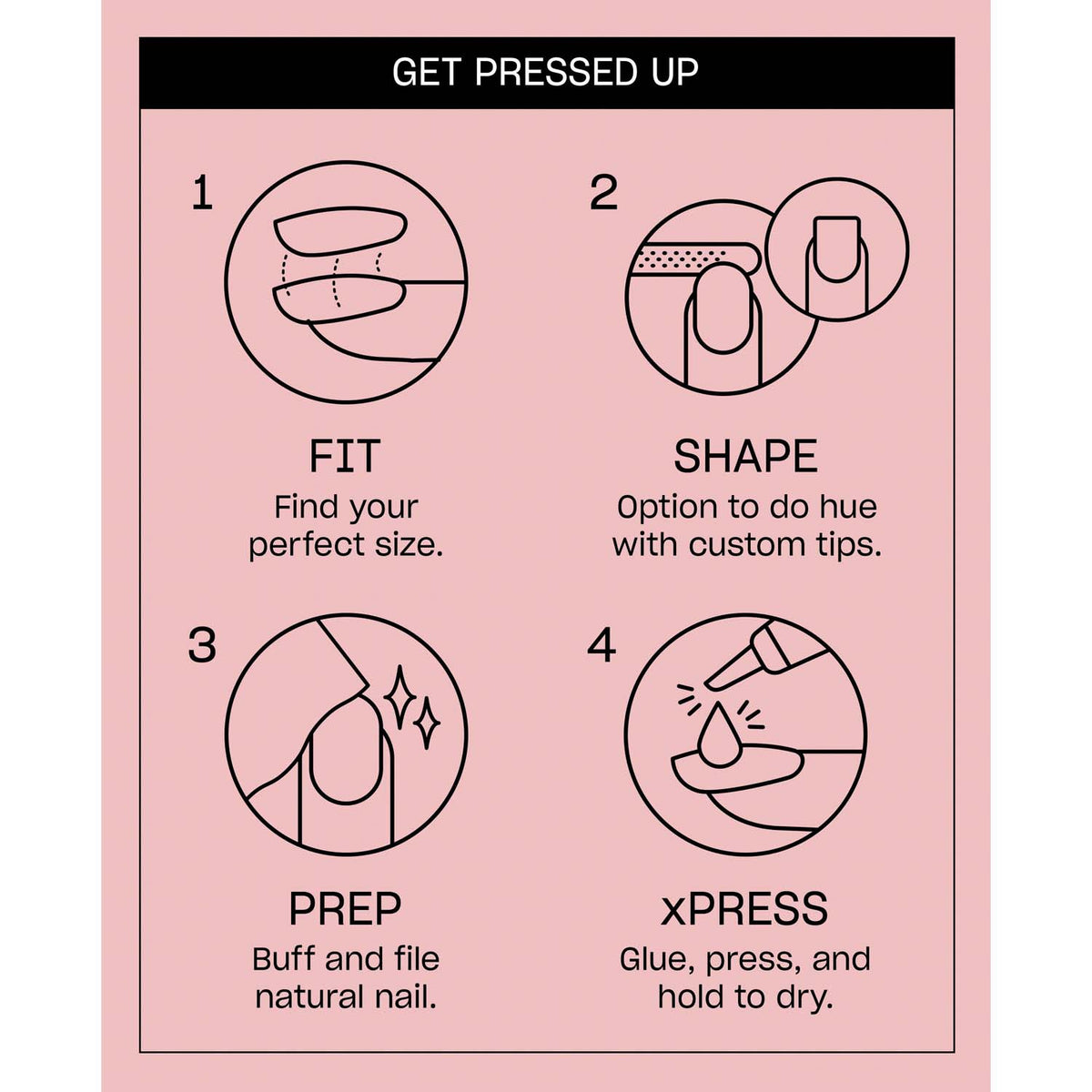 OPI xPRESS/ON Press on Nails Tips Let’s Get Glitter AN063S