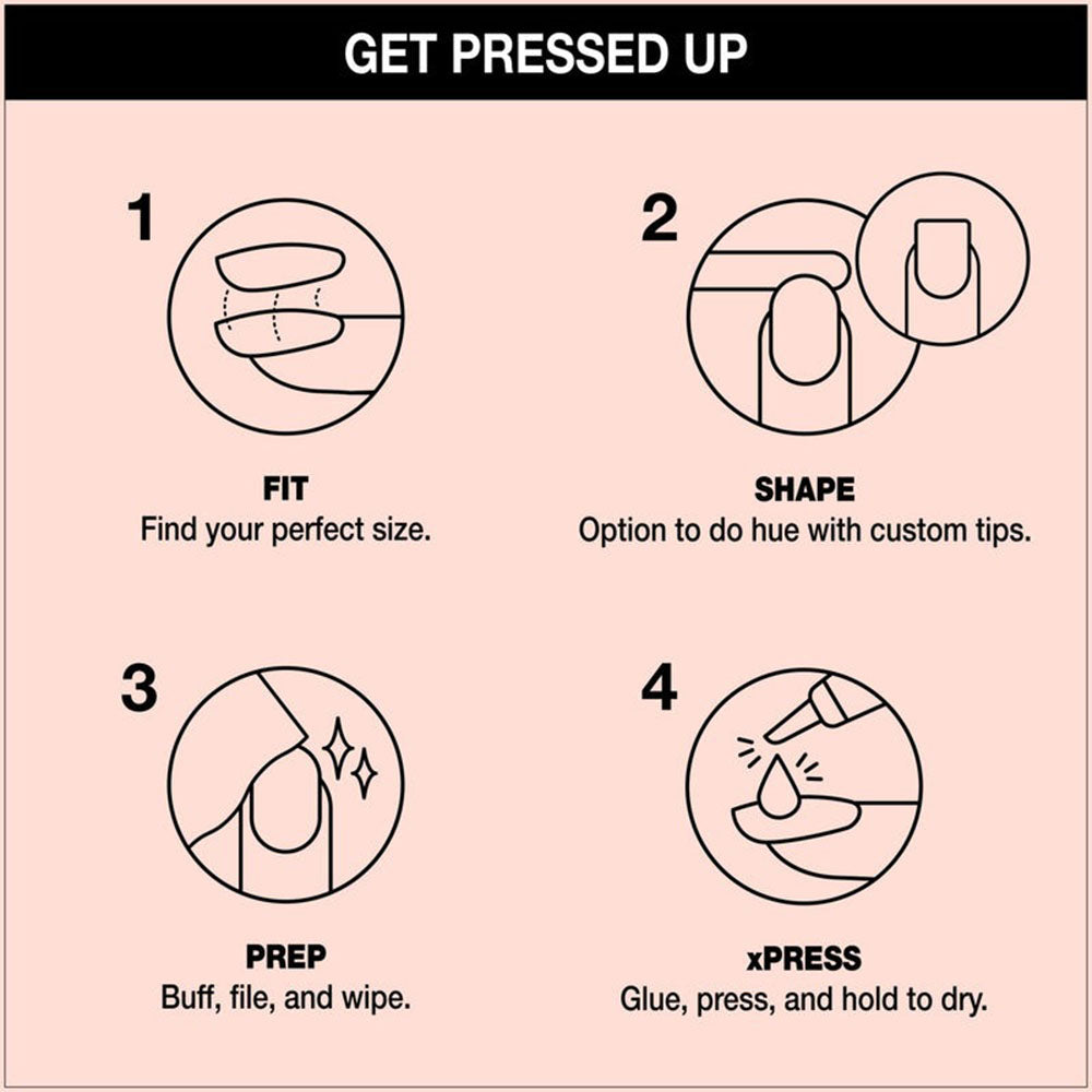 OPI xPRESS/ON Press On Nails Tips - Bubble Bath L ANS86L