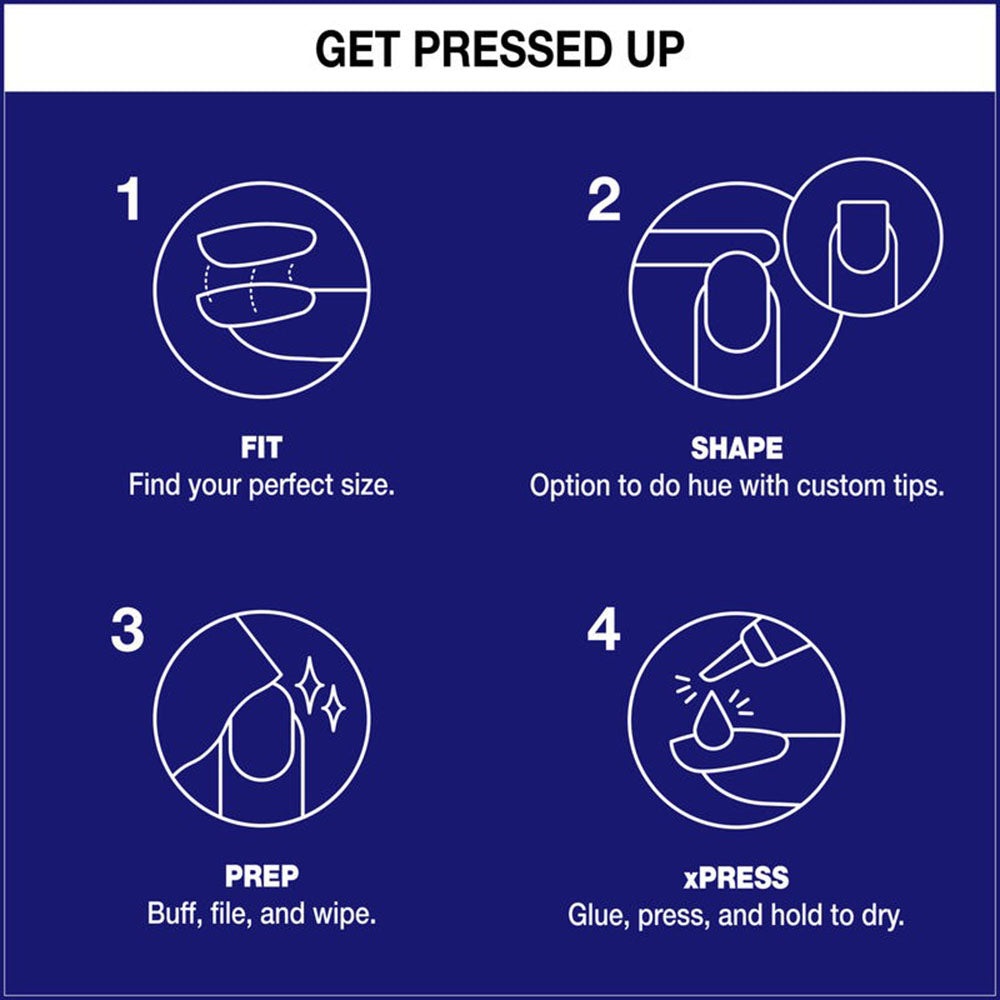 OPI xPRESS/ON Press On Nails Tips Effect - Blue-Gie AN006L