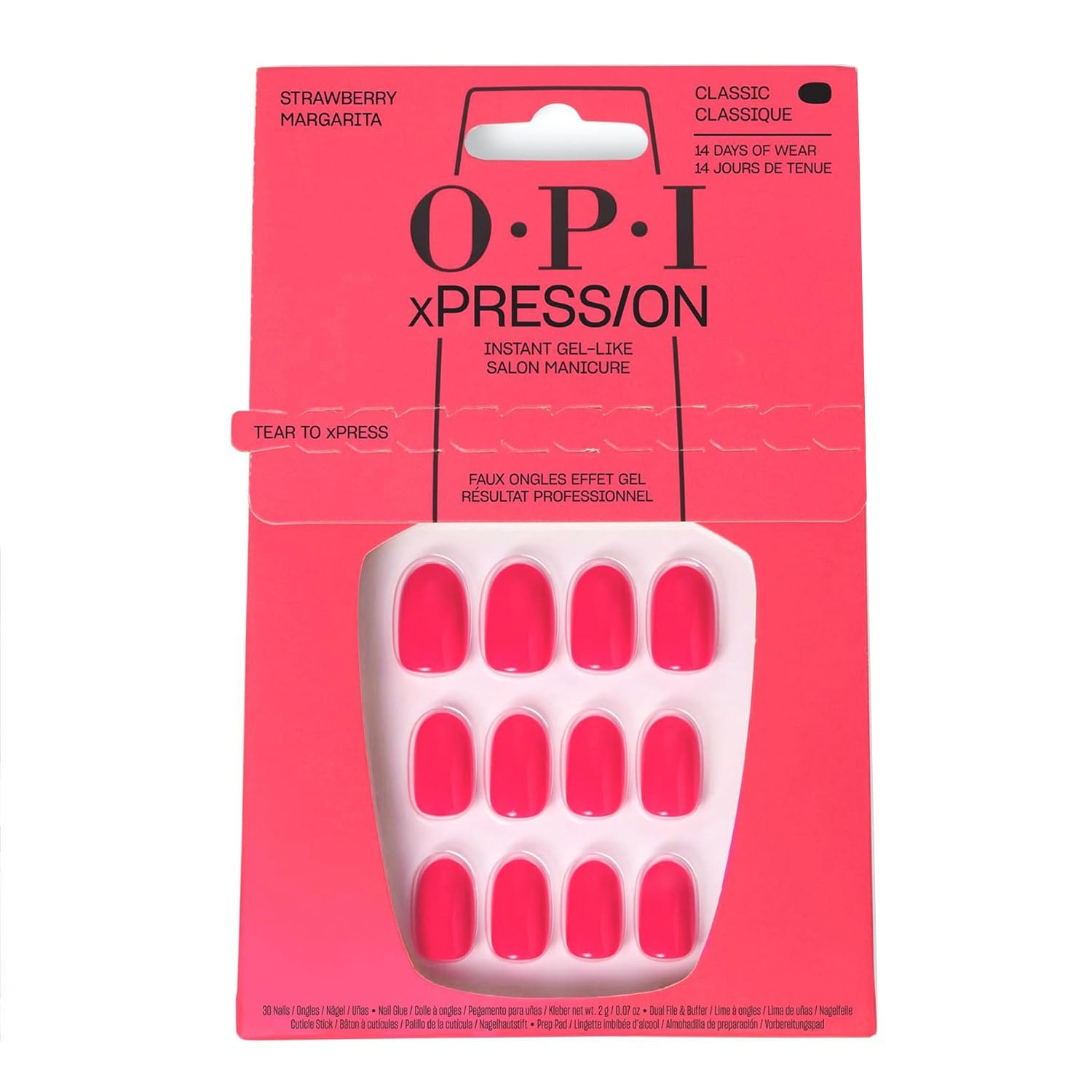 OPI xPRESS/ON Press On Nails Tips - Strawberry Margarita S
