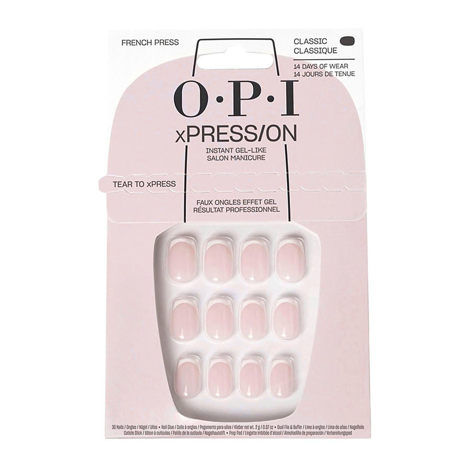 OPI xPRESS/ON Press On Nails Tips - French Press AN025S