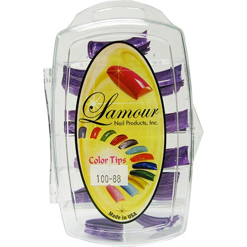 Lamour Marble Tips Purple 100-88