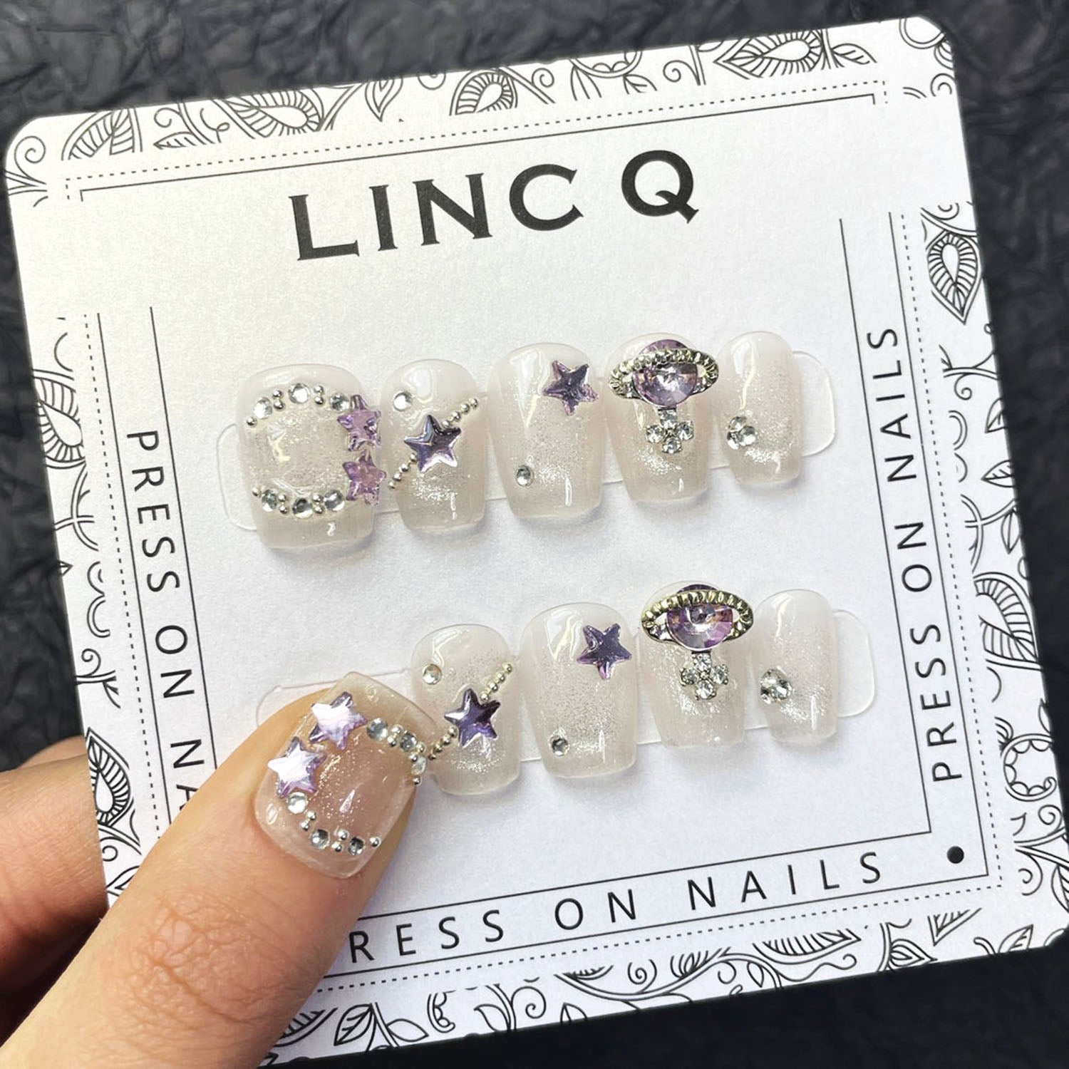 Linc Q Press on Nails Tips #835 Short 00835