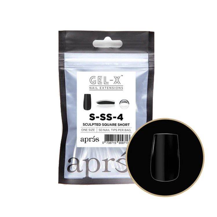 Apres Gel-X Individual Tips Sculpted Square Short 50PK SSS4
