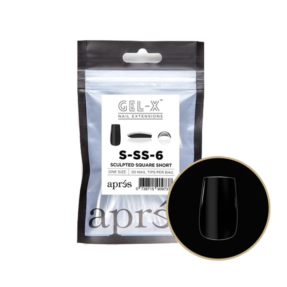 Móng Giả Apres Gel-X Individual Tips Sculpted Square Short 50PK SSS6