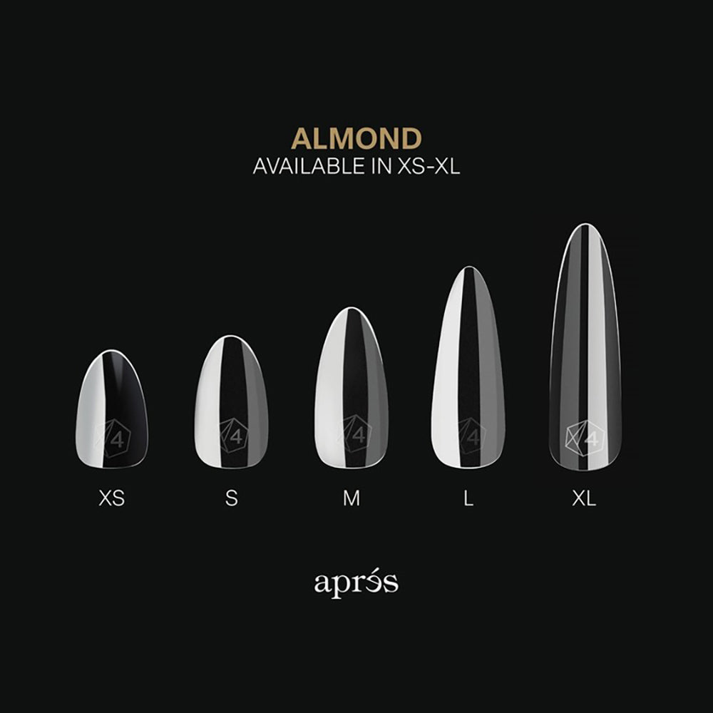 Apres Gel-X Soft Gel Tips Sculpted Almond Long 280Pcs 12112