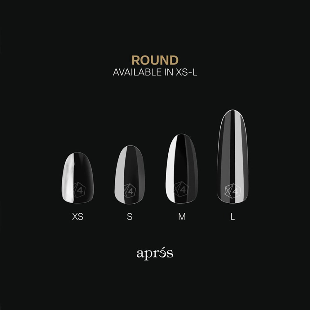 Apres Gel-X Soft Gel Tips Sculpted Round Long 280Pcs 12136