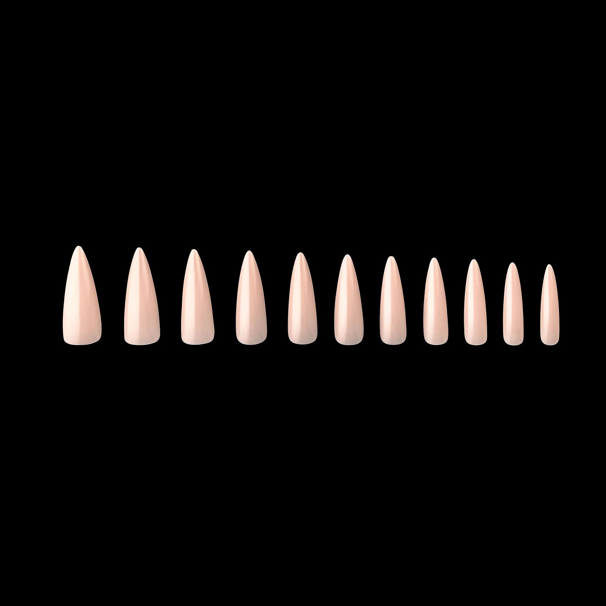Apres Gel-X Maisie Neutrals Natural Stiletto Long150PC 40096