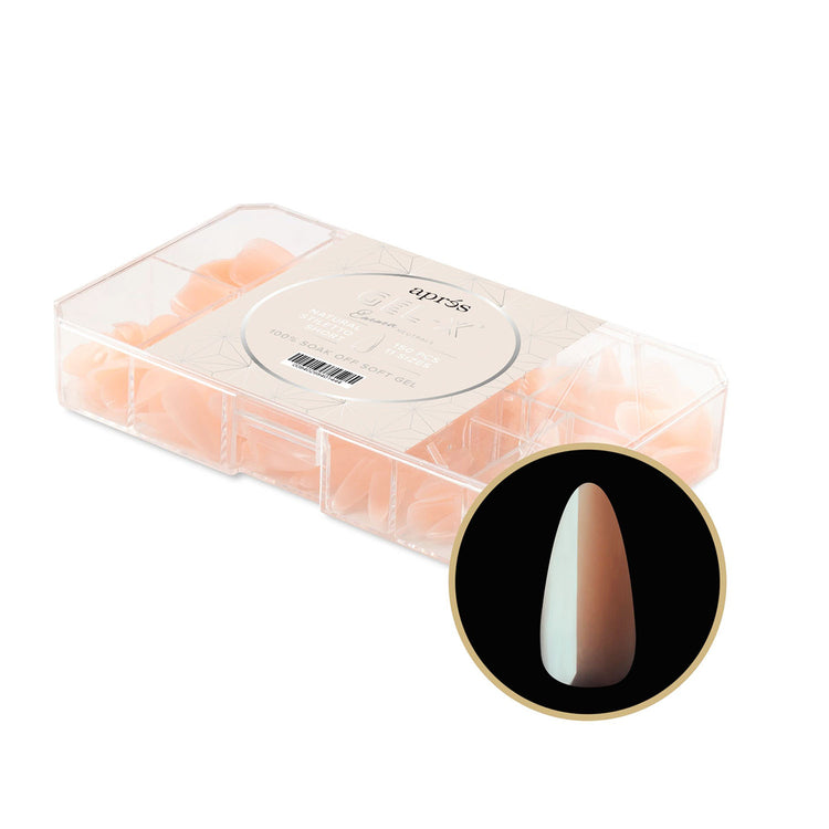 Apres Neutrals Gel-X Emma Natural Stiletto Short 40144