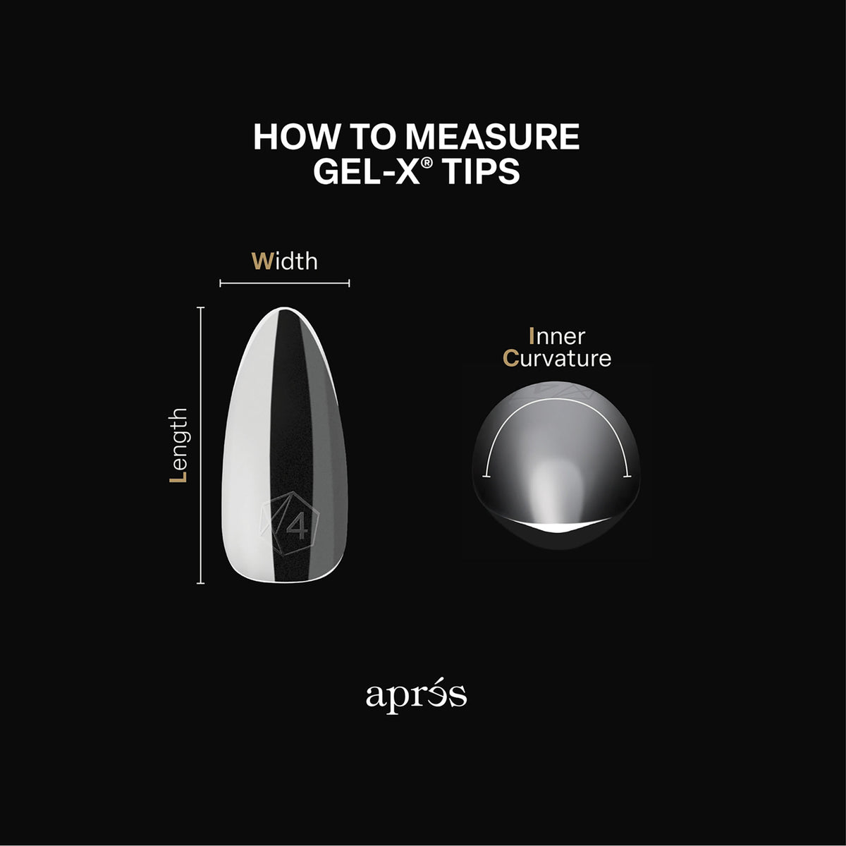 Apres Gel-X Individual Tips Sculpted Coffin Long 50PK SCL6.5