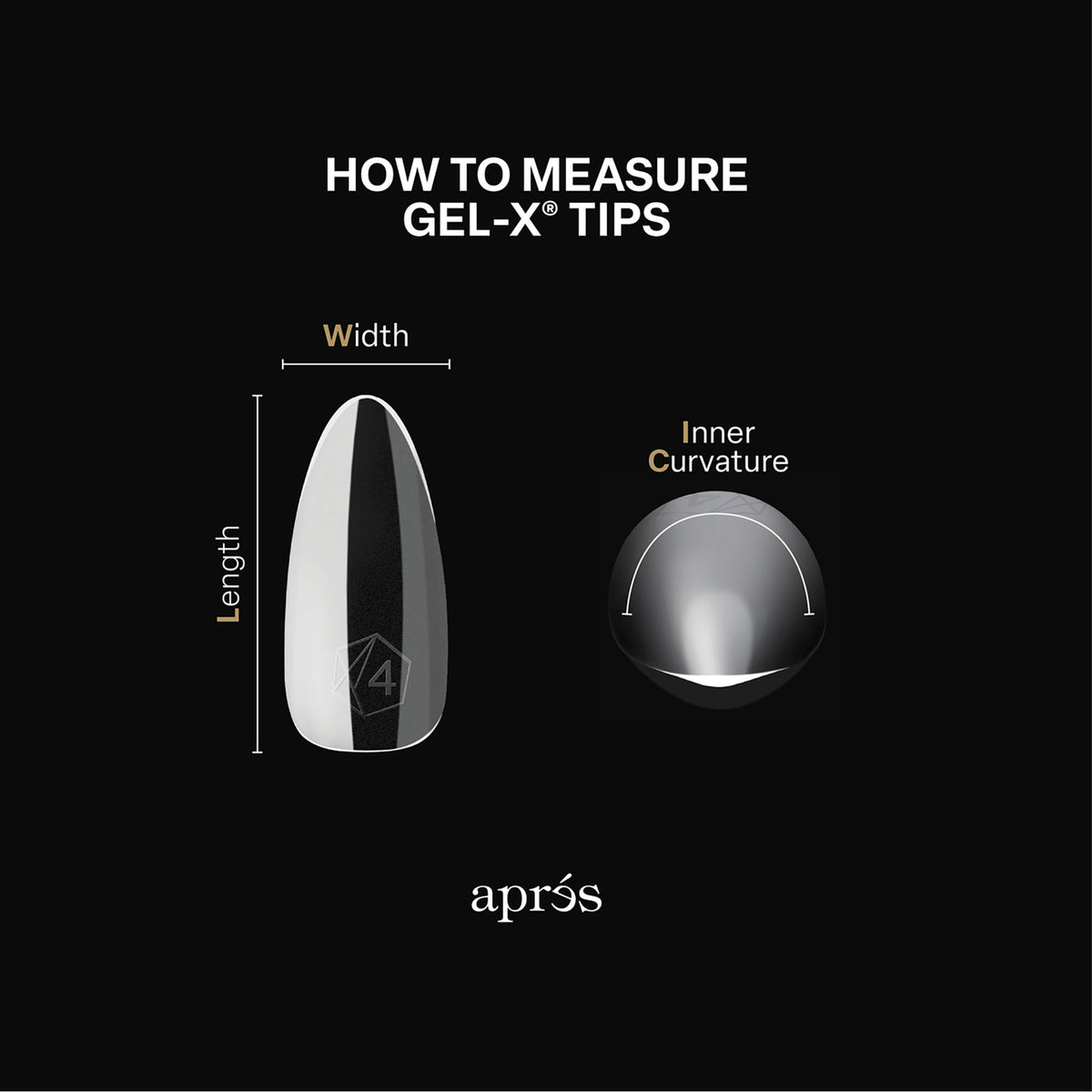 Apres Gel-X Tips Sculpted Round Medium 50PK SRM5.5 40700
