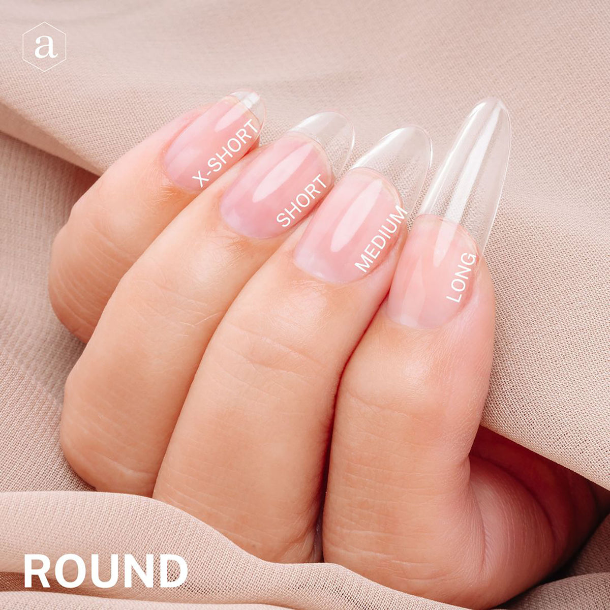 Apres Gel-X Tips Sculpted Round Medium 50PK SRM5.5 40700