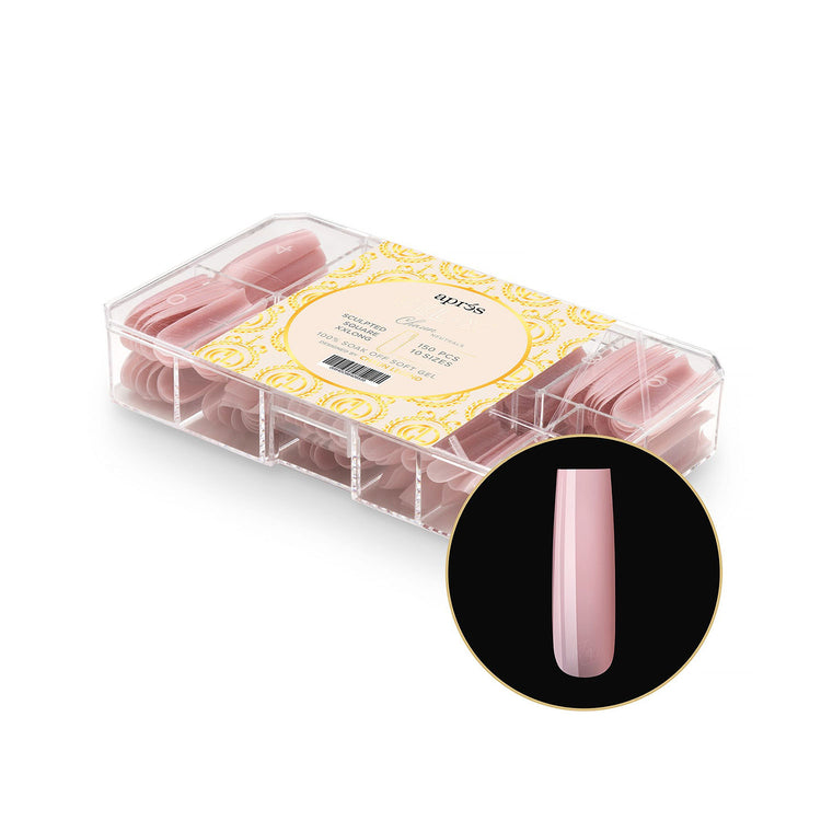 Apres Neutrals Gel-X Chaun Sculpted Square XXLong 40853