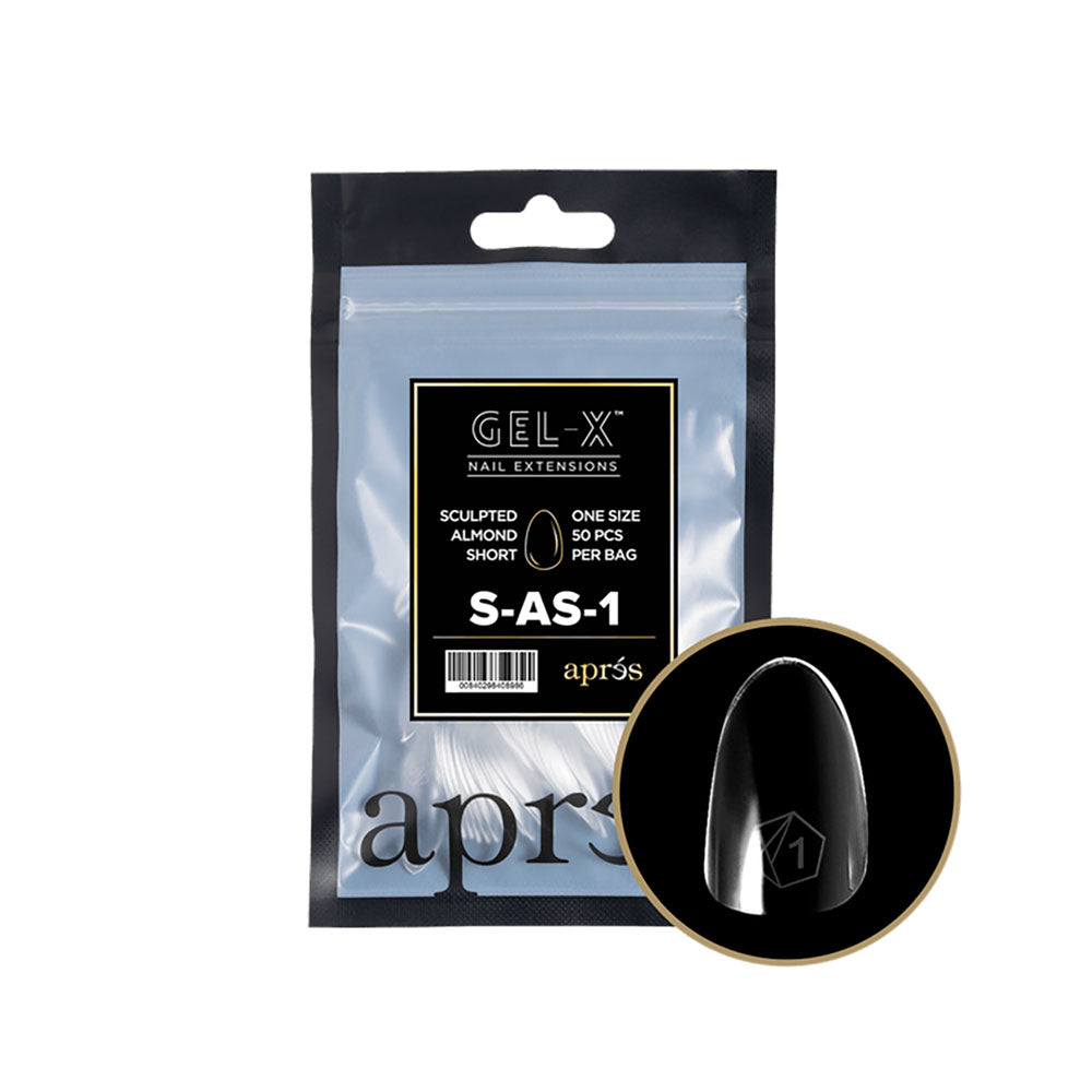 Apres Gel-X Tips Sculpted Almond Short Refill SAS1 40898