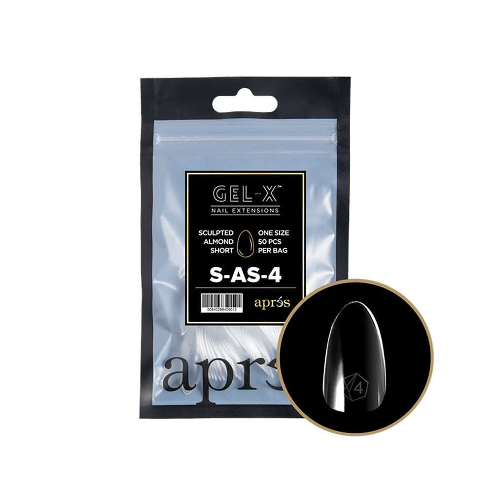 Apres Gel-X Tips Sculpted Almond Short Refill SAS4 40901