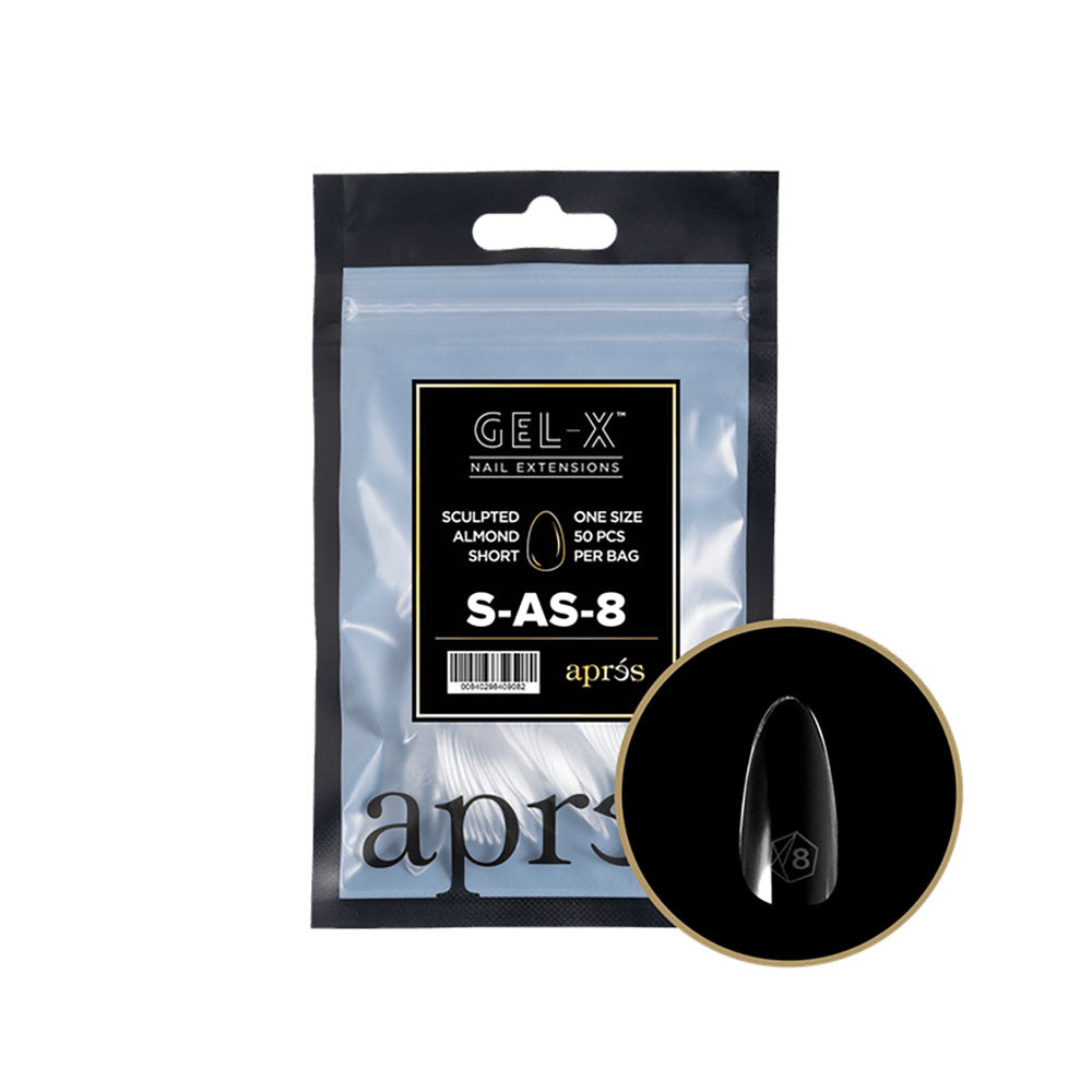 Apres Gel-X Tips Sculpted Almond Short Refill SAS8 40908