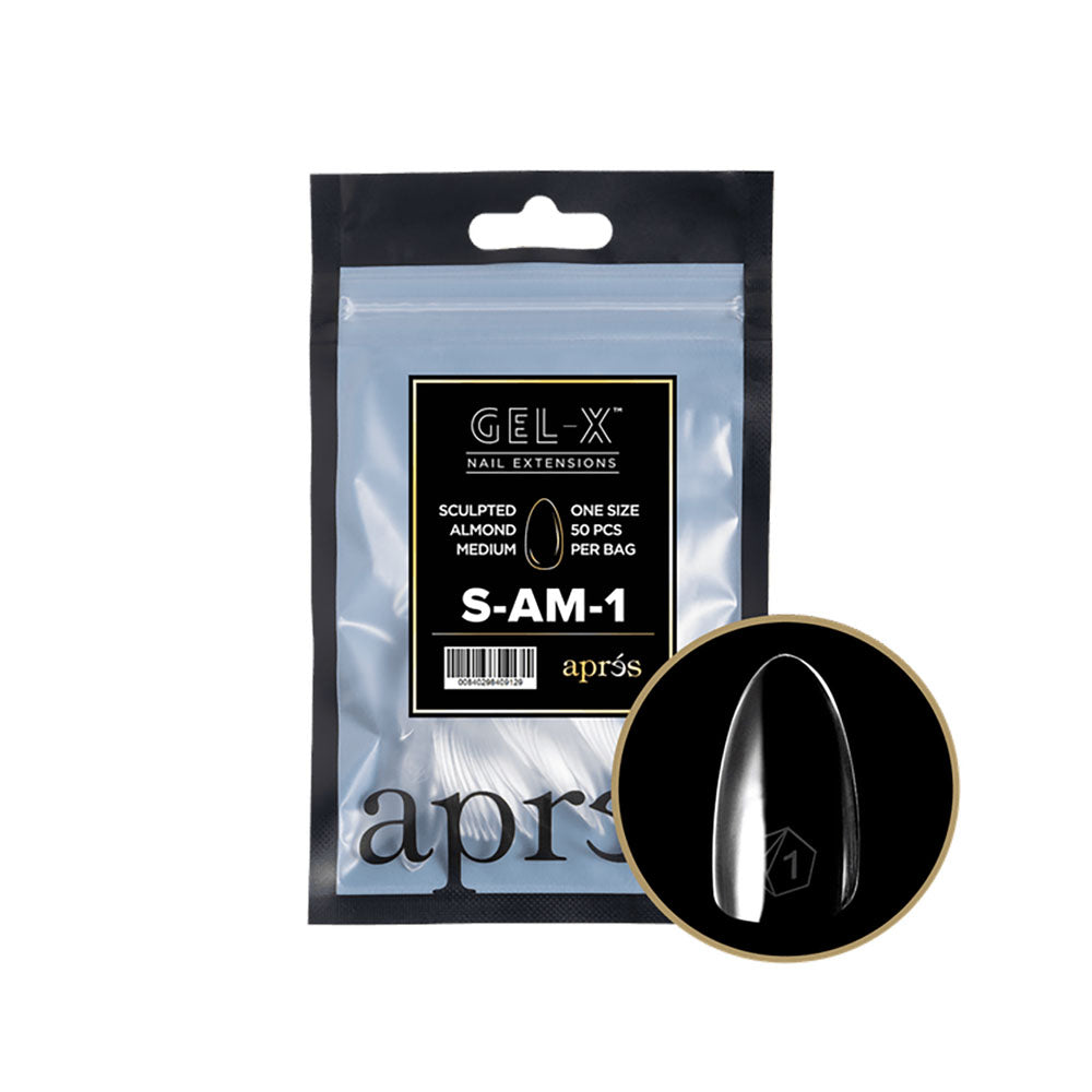 Apres Gel-X Tips Sculpted Almond Medium Recharge SAM1 40912