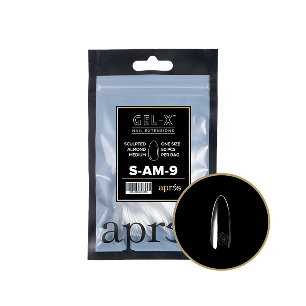 Apres Gel-X Tips Sculpted Almond Medium Refill SAM9 40923