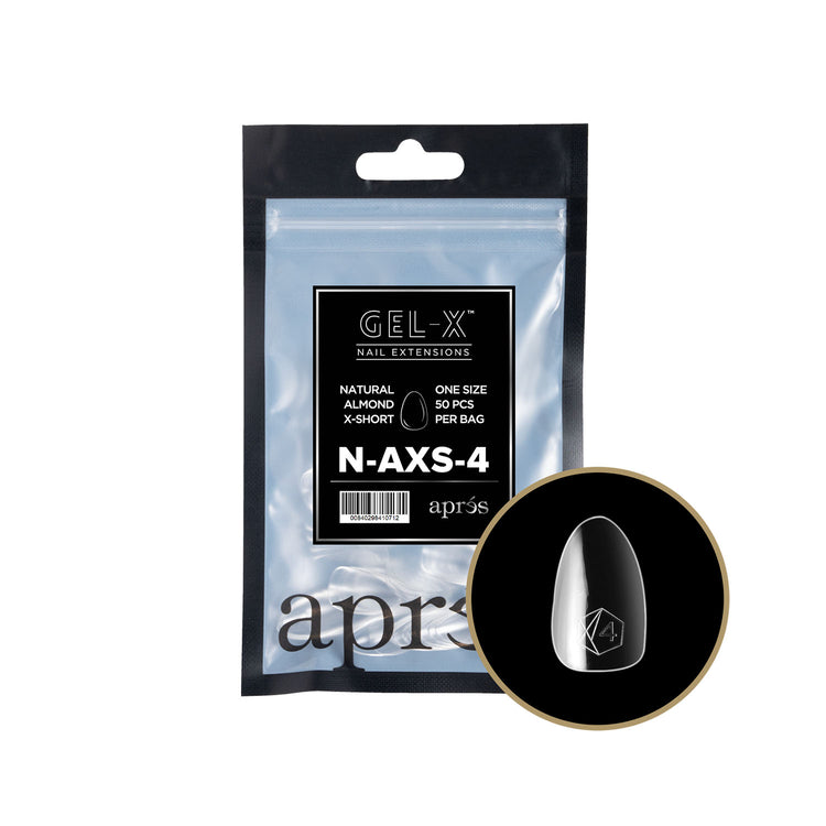 Apres Gel-X Tips Natural Almond X-Short Refill Bag NAXS4