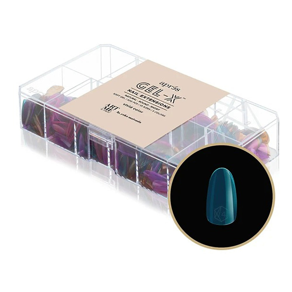 Apres Gel-X Tips V/C Natural Round Short 500Pcs 41143