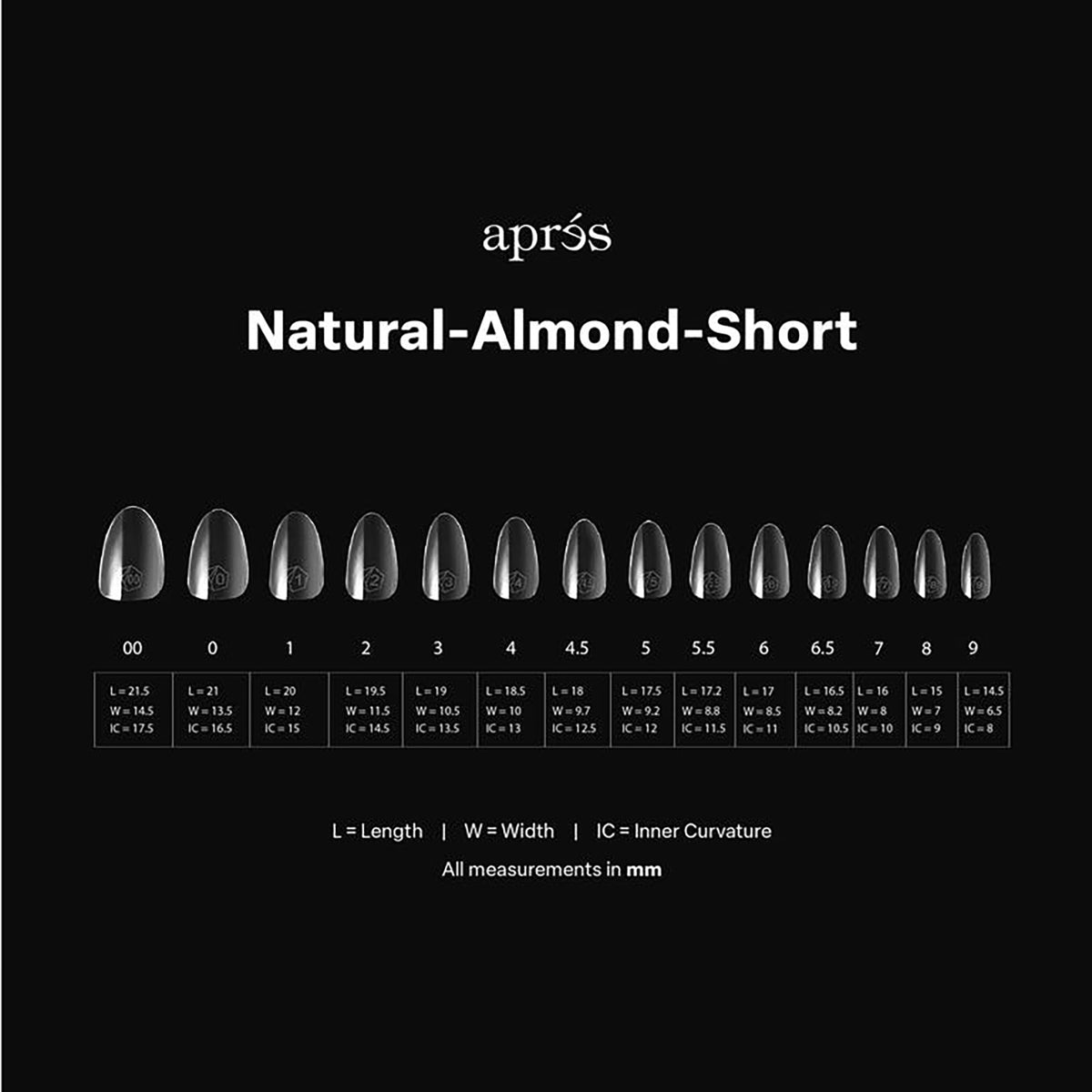Apres Gel-X Soft Gel Tips Natural Almond Short 280Pcs 41172