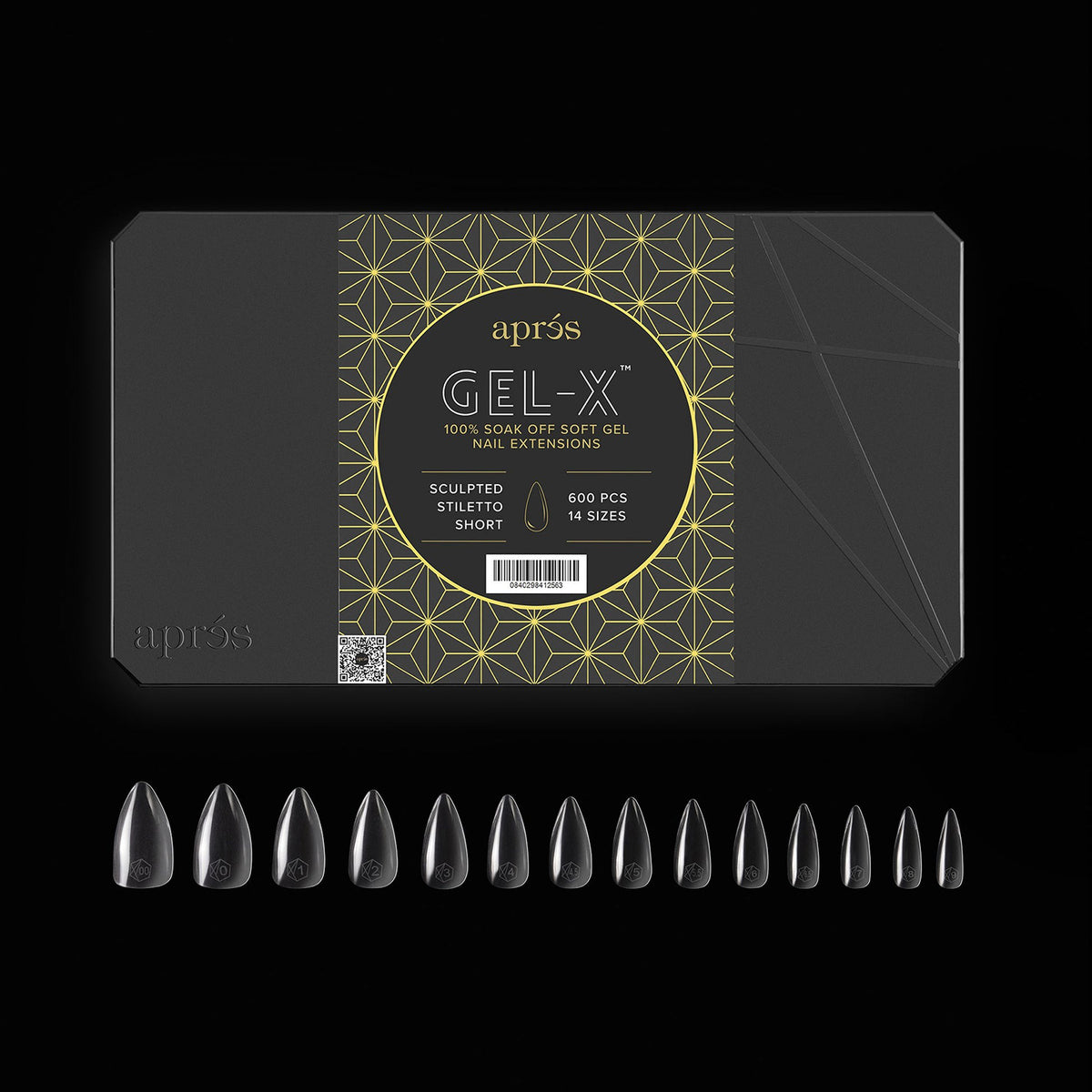 Apres Gel-X Tips Sculpted Stiletto Short 600 Móng 41256