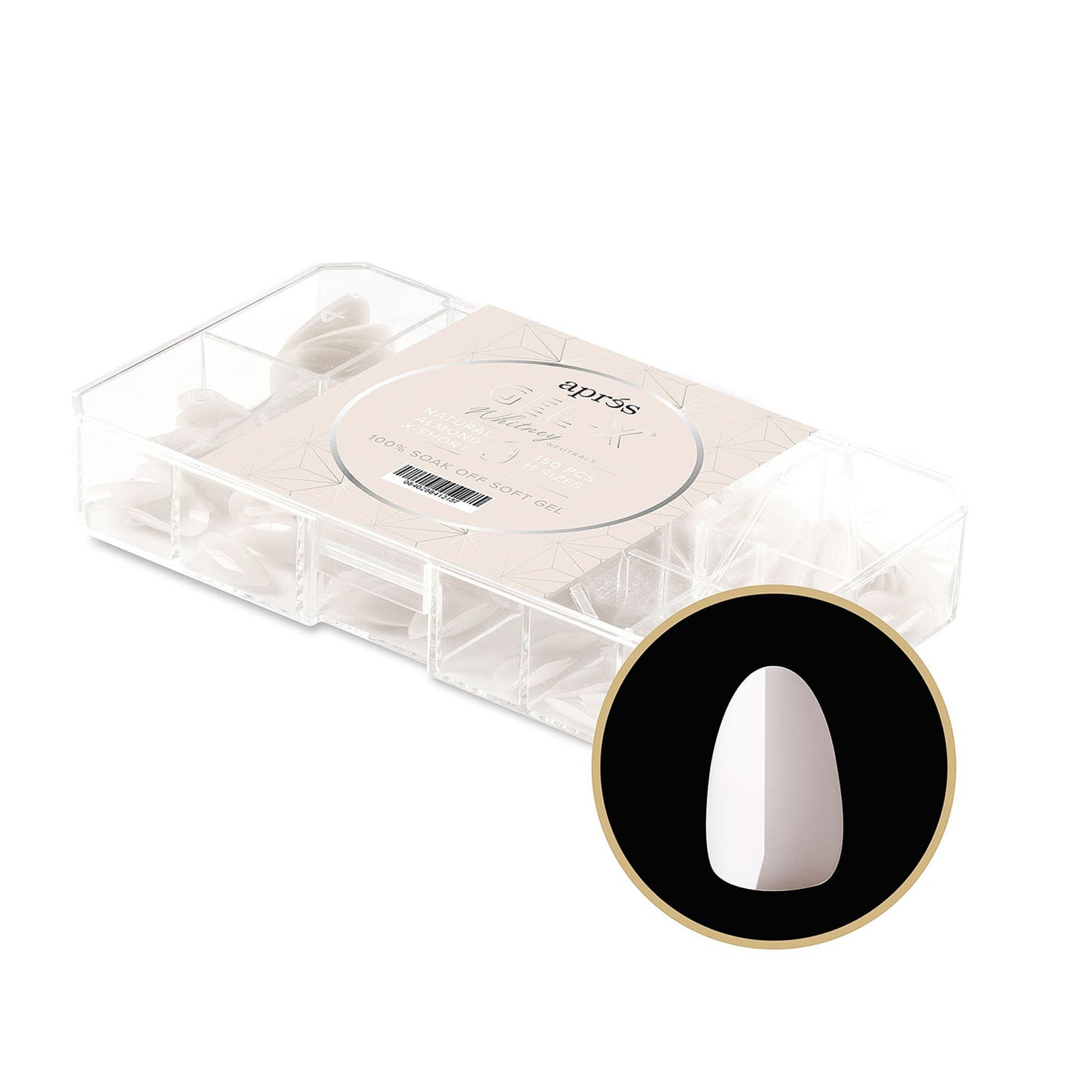 Apres Neutrals Gel-X Whitney Natural Almond X-Short 41315