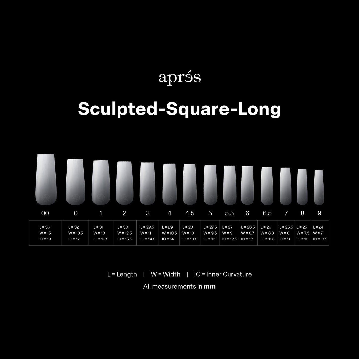 Apres Gel-X Soft Gel Ombre Tips Sculpted Square Long 41662