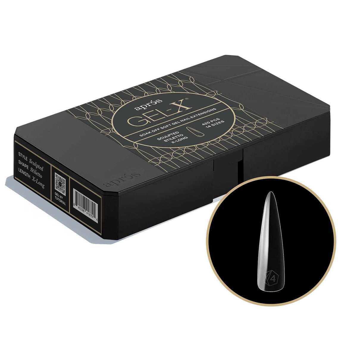 Apres Gel-X Sculpted Stiletto X-Long 420Pcs 41879