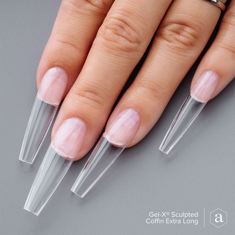 Apres Gel-X Soft Gel Tips Sculpted Coffin X-Long 210Pcs