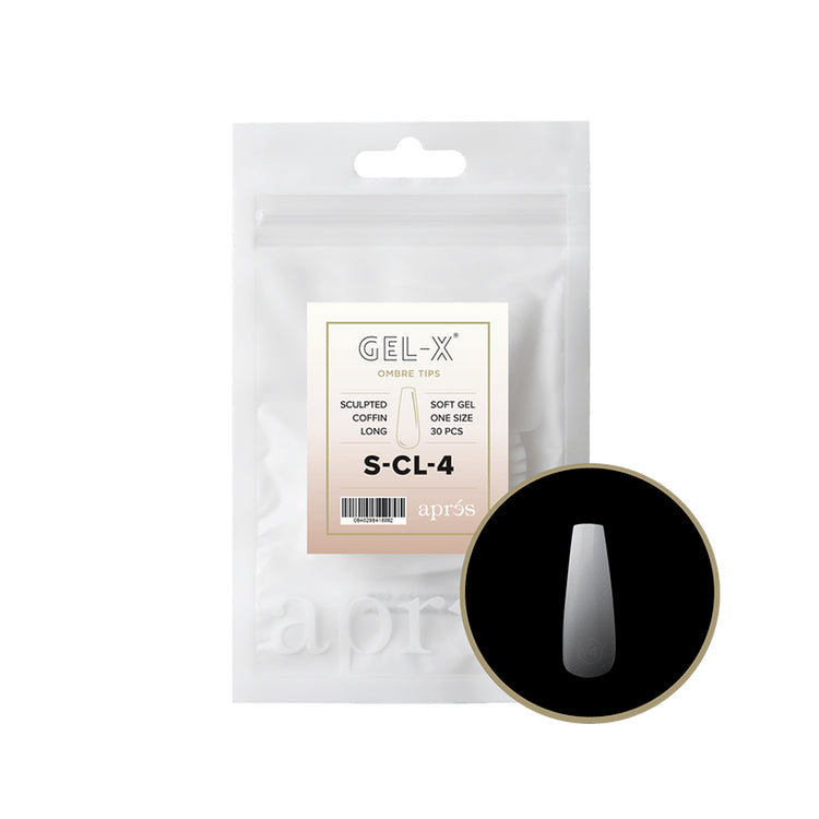 Apres Ombre Gel-X Sculpted Coffin Long Refill S-CL-4 41899