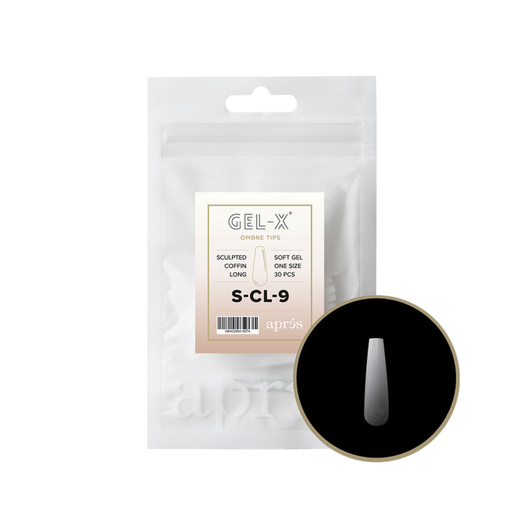 Apres Ombre Gel-X Sculpted Coffin Long Refill S-CL-9 41907