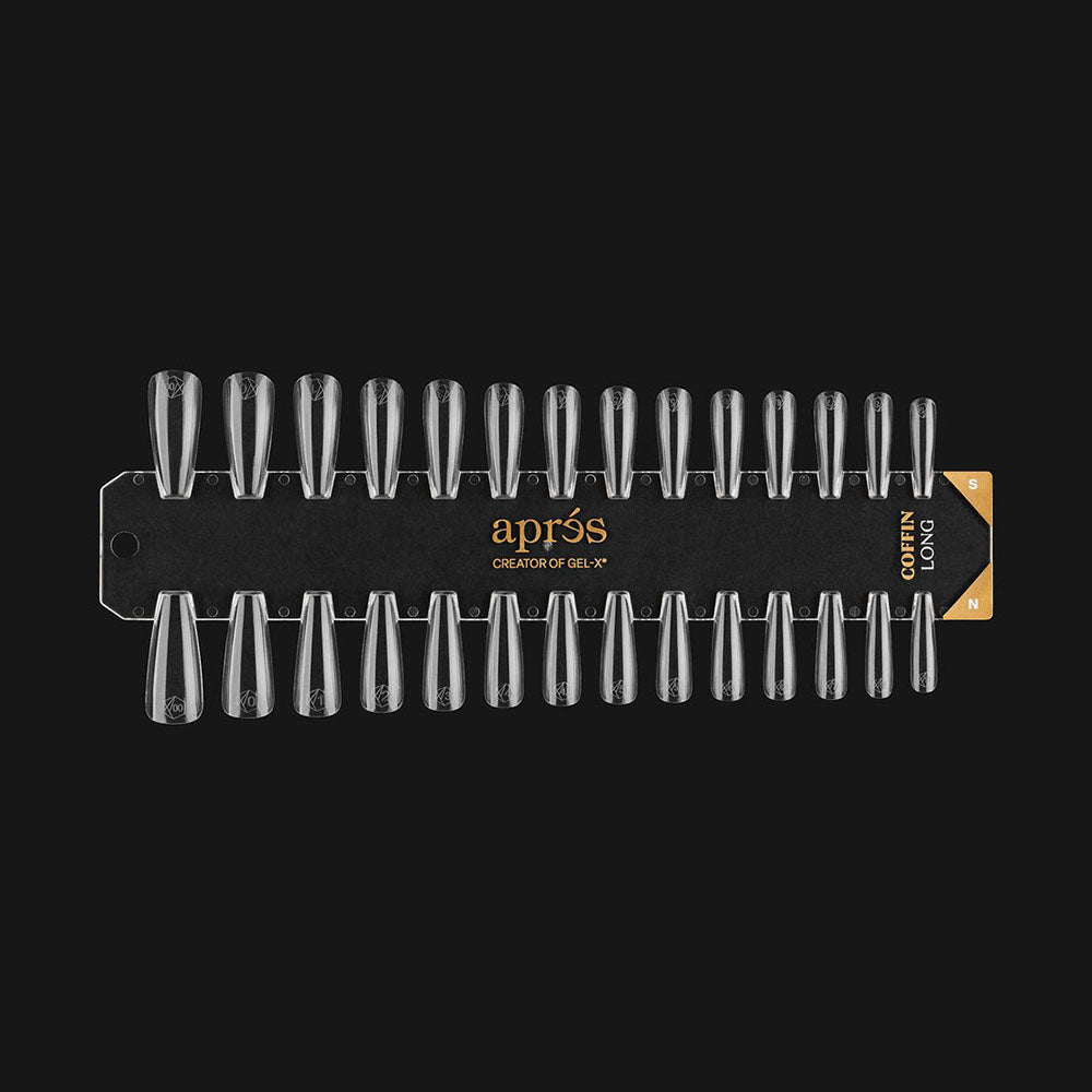 Apres Gel-X Tip Swatch Natural/Sculpted Coffin Long 43103