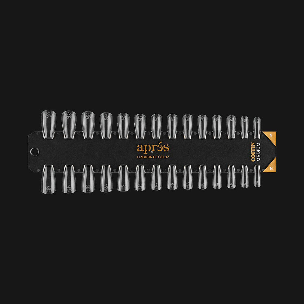 Apres Gel-X Tip Swatch Natural/Sculpted Coffin Medium 43109