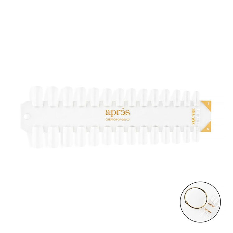 Apres Gel-X Tip Swatch Natural/Sculpted Square Medium 43127