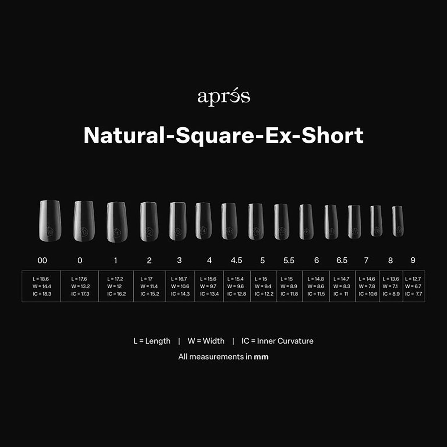 Apres Gel-X Tips Natural Square Extra Short Soft 600PC 40623