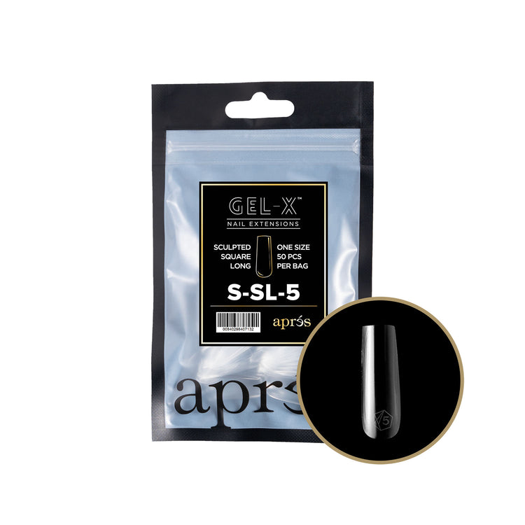Apres Gel-X Tips Sculpted Square Long 50PK SSL5/90983