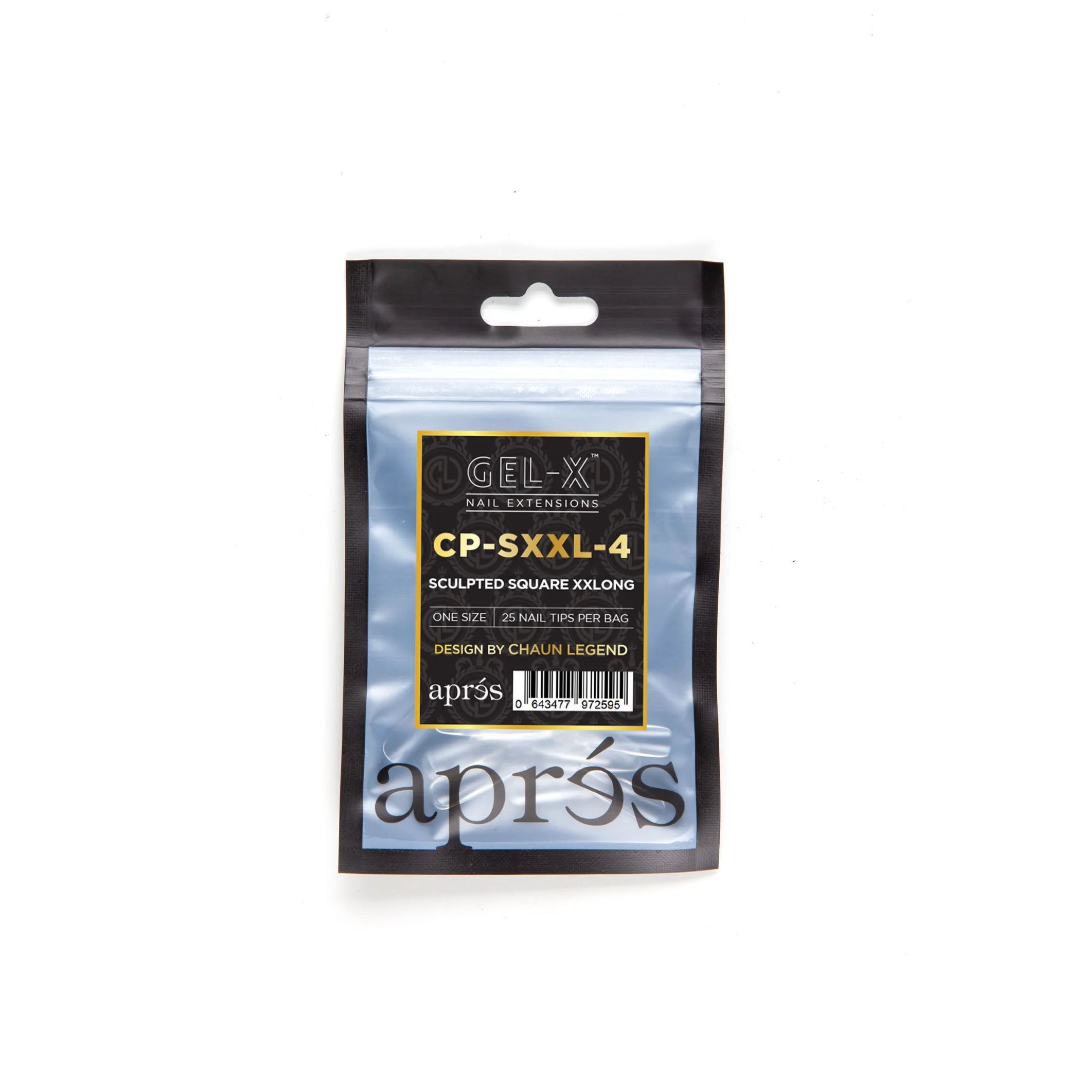 Apres Gel-X Tips Sculpted Square XXLong 25PK CP-SXXL4 /97259