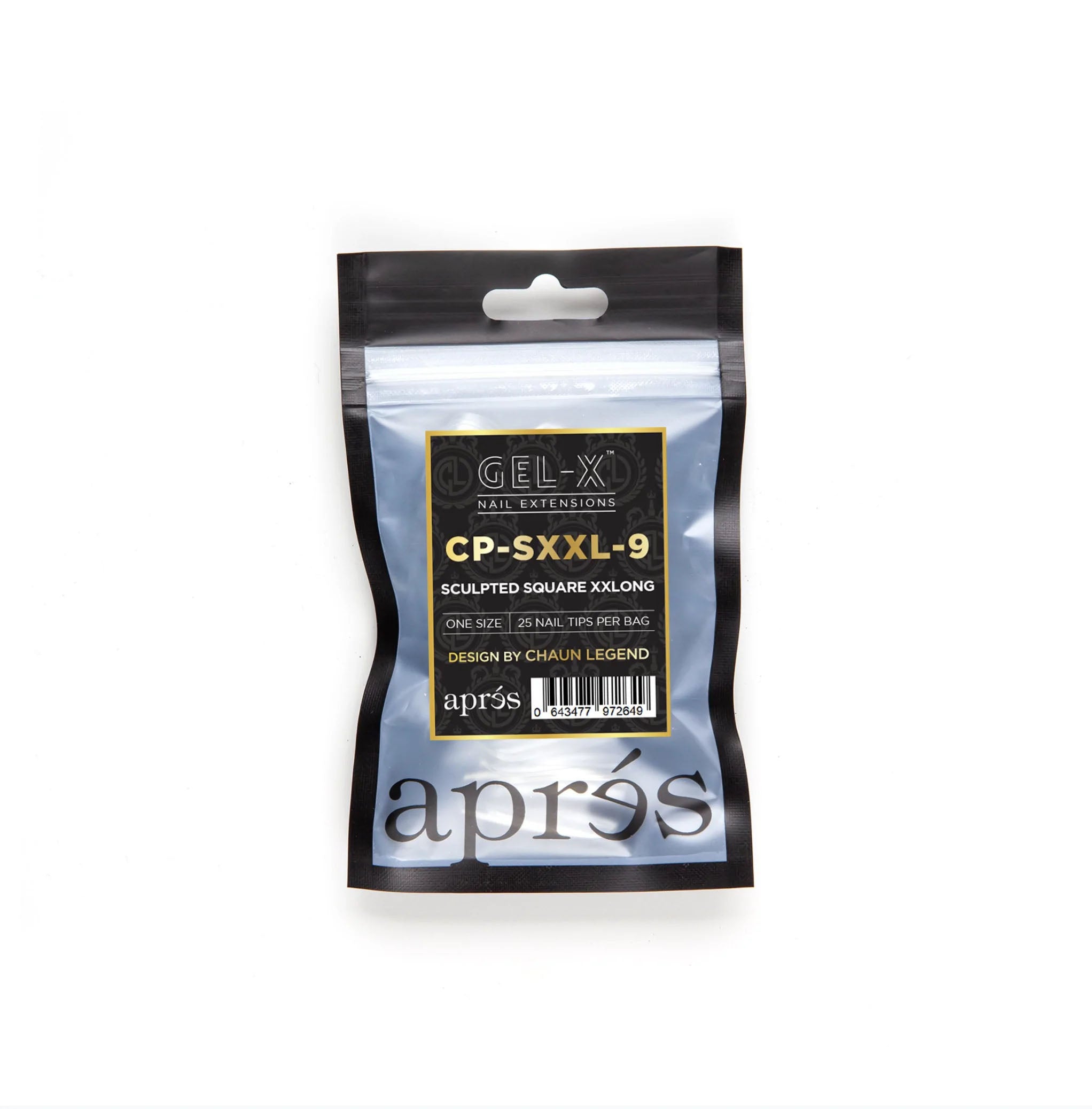 Apres Gel-X Tips Sculpted Square XXLong 25PK CP-SXXL9 /97264