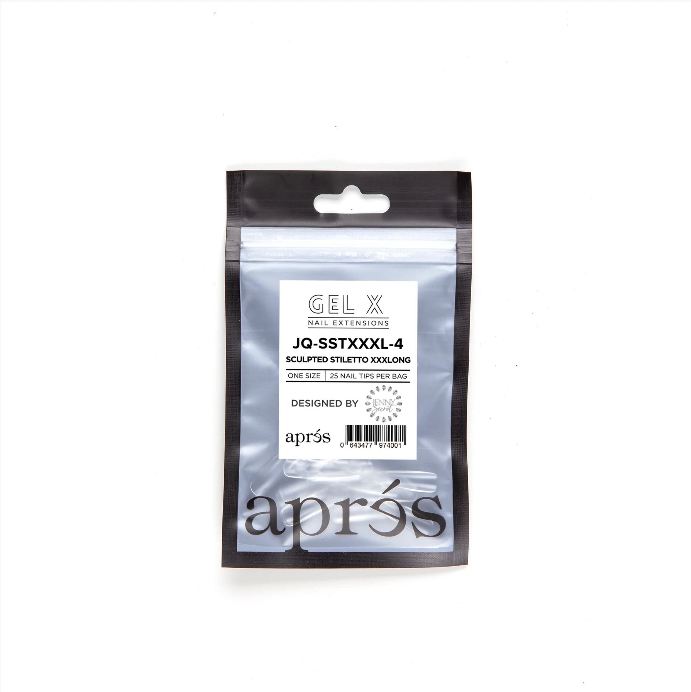 Apres Gel-X Tips JQ Sculpted Stiletto XXXLong 25PK SSTXXXL4