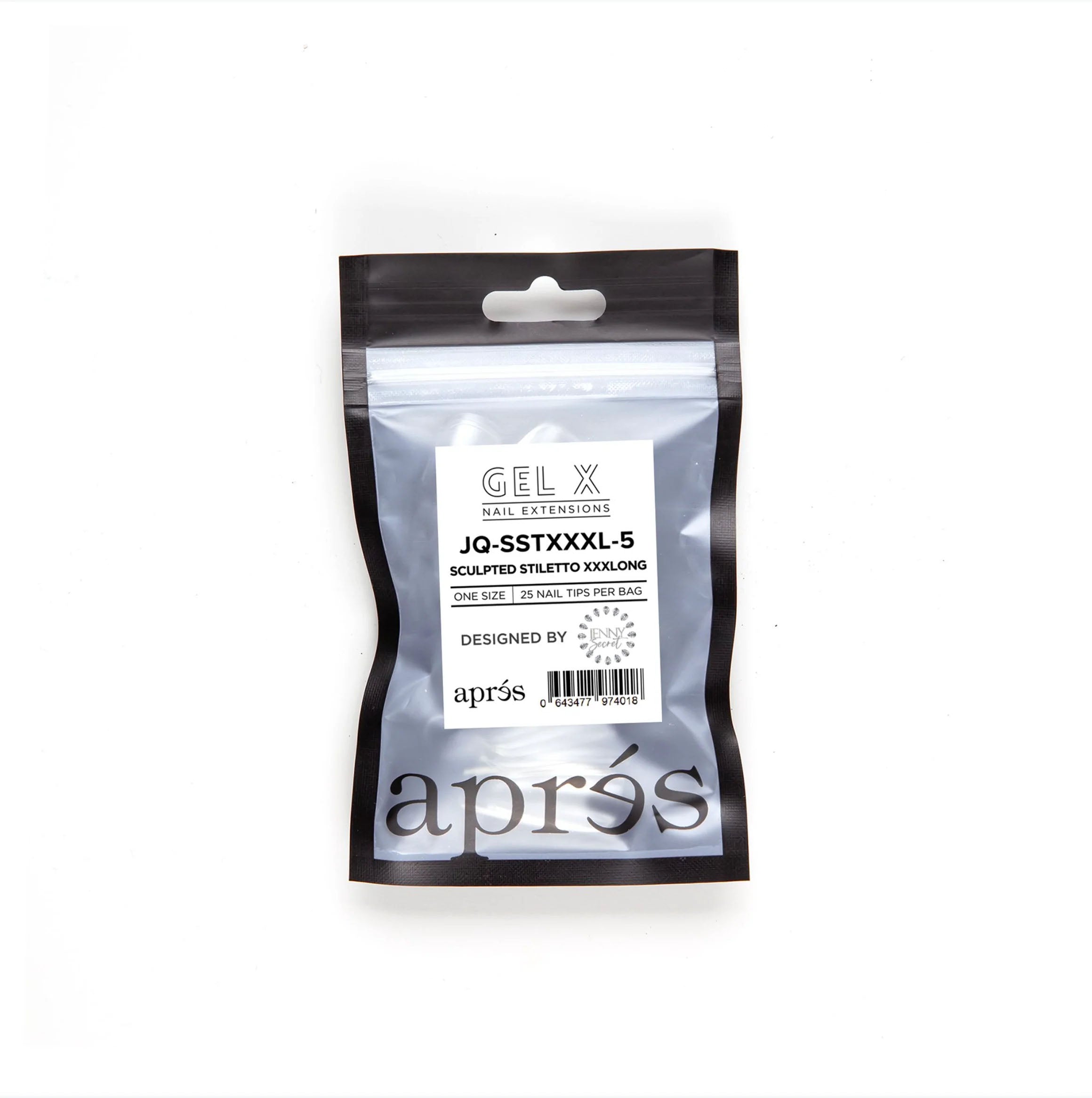 Apres Gel-X Tips JQ Sculpted Stiletto XXXLong 25PK SSTXXXL5