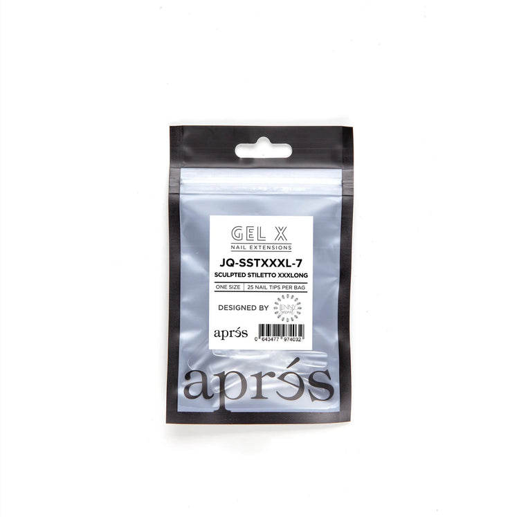 Apres Gel-X Tips JQ Sculpted Stiletto XXXLong 25PK SSTXXXL7