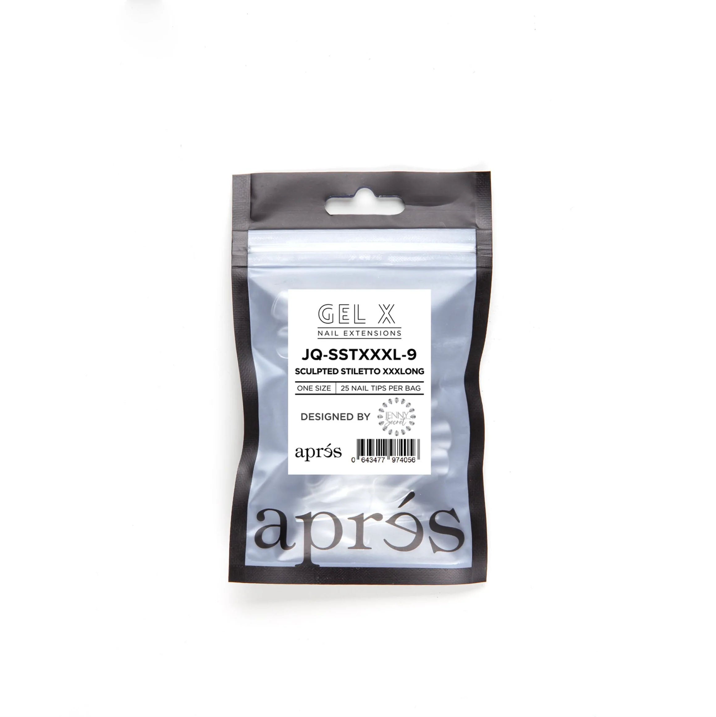Apres Gel-X Tips JQ Sculpted Stiletto XXXLong 25PK SSTXXXL9