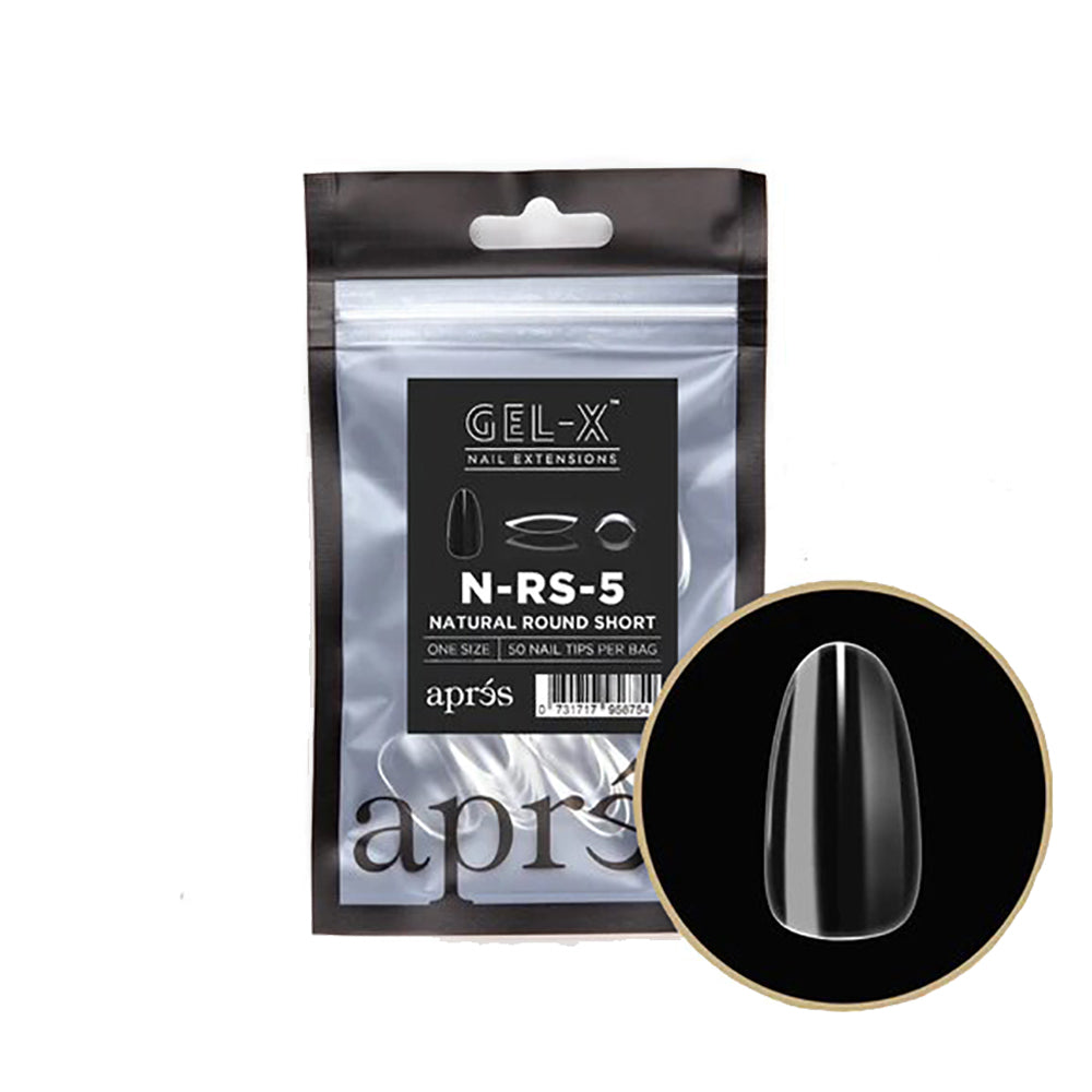 Apres Gel-X Tips Rond Naturel Court 50PC NRS5 40773